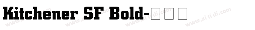 Kitchener SF Bold字体转换